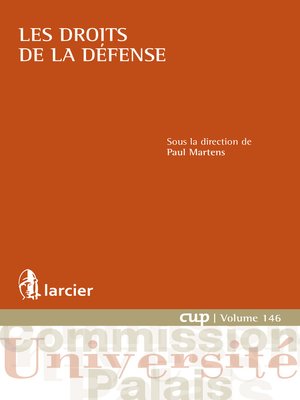 cover image of Les droits de la défense